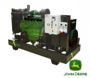 John Deere dieselmotor 125 kVA, 100 kW manuell startpanel