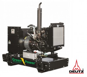 Deutz Elverk 20 kVA 16 kW automatisk startpanel motor F3M2011, vikt 540kg