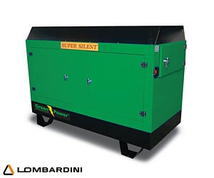 Reservelverk LOMBARDINI vattenkyld eller Luftkyld 1500rpm och 3000rpm