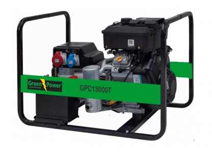 Elverk BRIGGS & STRATION 12kVA 9,6kW 3F+N 400V uttag manuell start GPC13000T