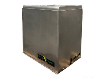 Bränsletank rostfri med mantel fristående 2000liter 