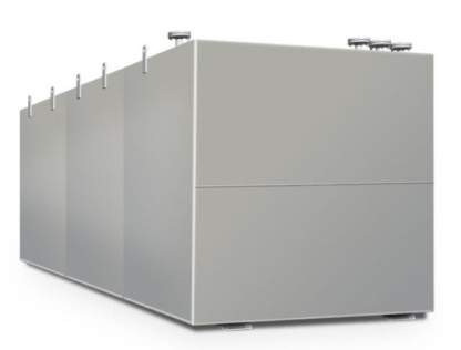 Bränsletank 3000L dubbelmantlad rektangulär