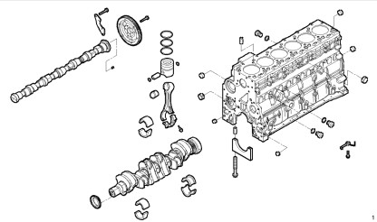 Motor utan kringutrustning
