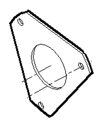 Platt motorpackning