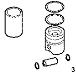 Kit kolv/cylinder