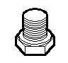 G&auml;ngad plugg M10x1 mm