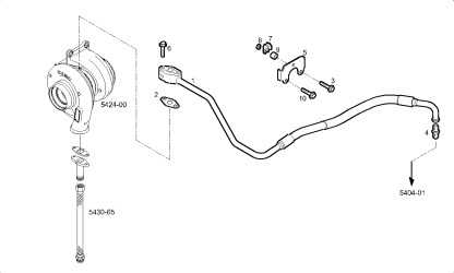 Oljematningsledning CURSOR87 TE3F